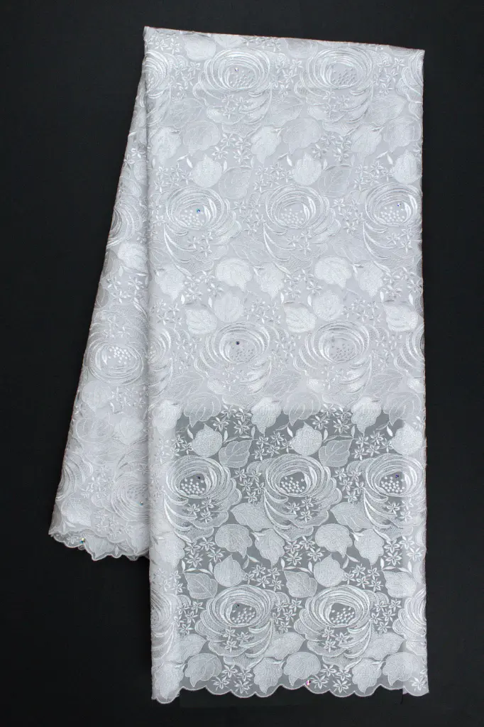 Voile lace/SHT-70391 (with stones)