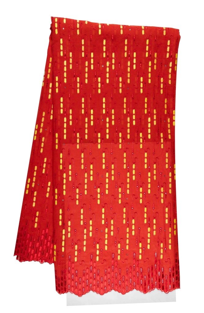 Embroidered allover with strass