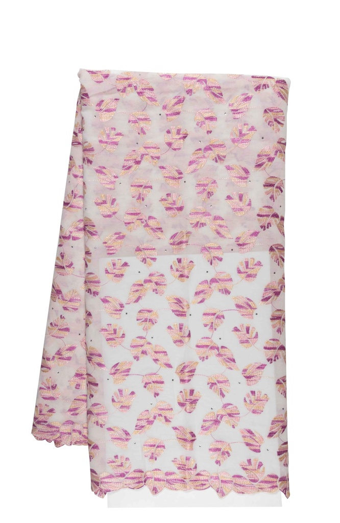 Embroidered allover with strass