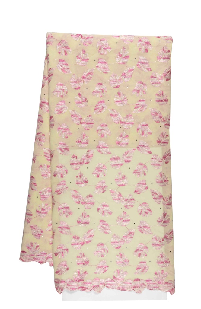 Embroidered allover with strass