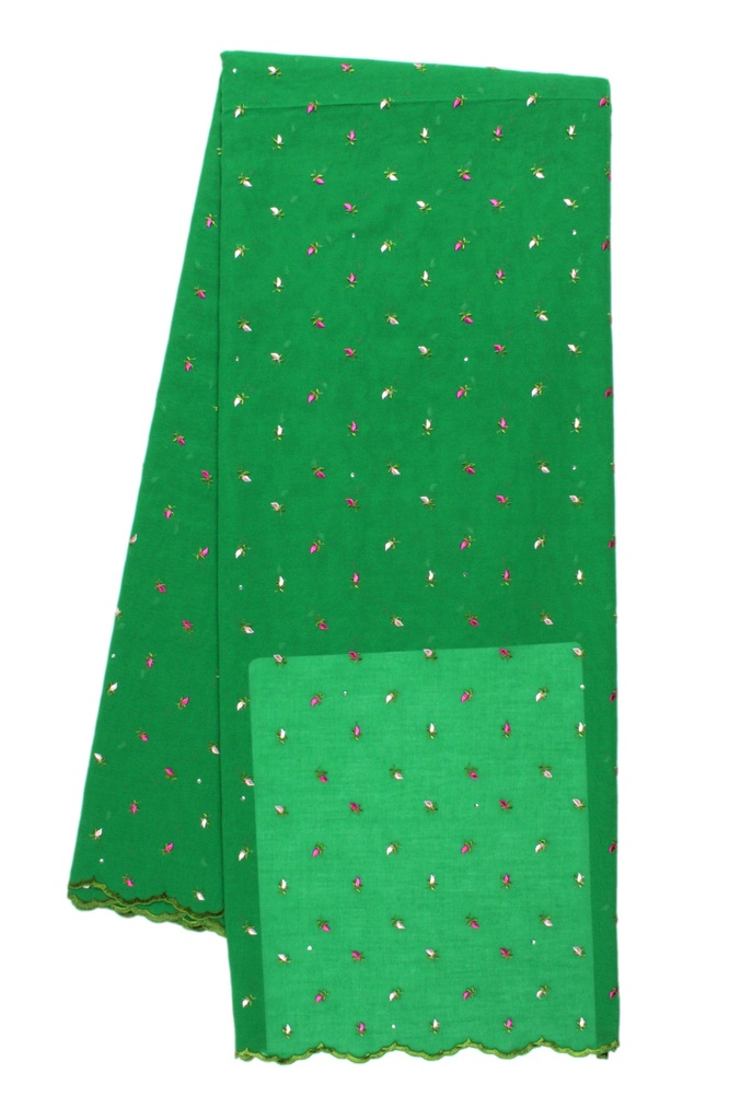 Embroidered allover with strass