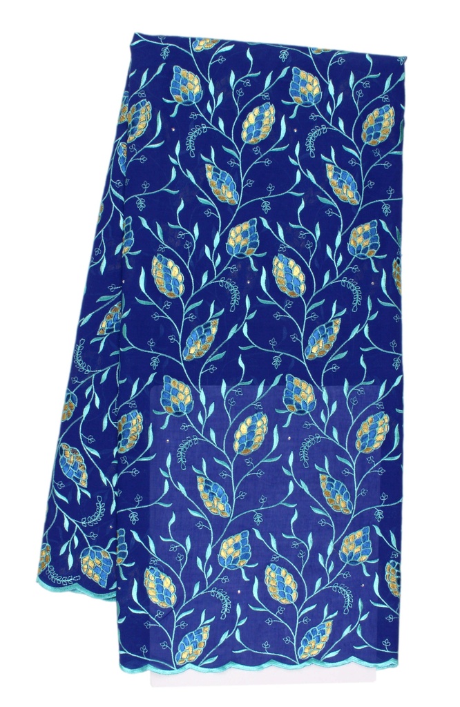 Embroidered allover with strass (with stones)