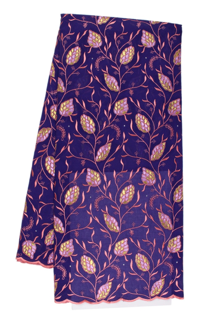 Embroidered allover with strass (with stones)