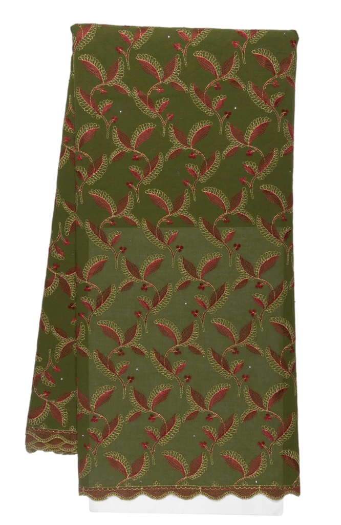 Embroidered allover with strass