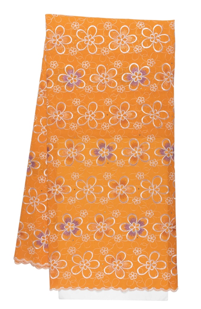 Embroidered allover with strass