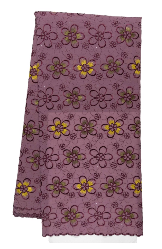 Embroidered allover with strass