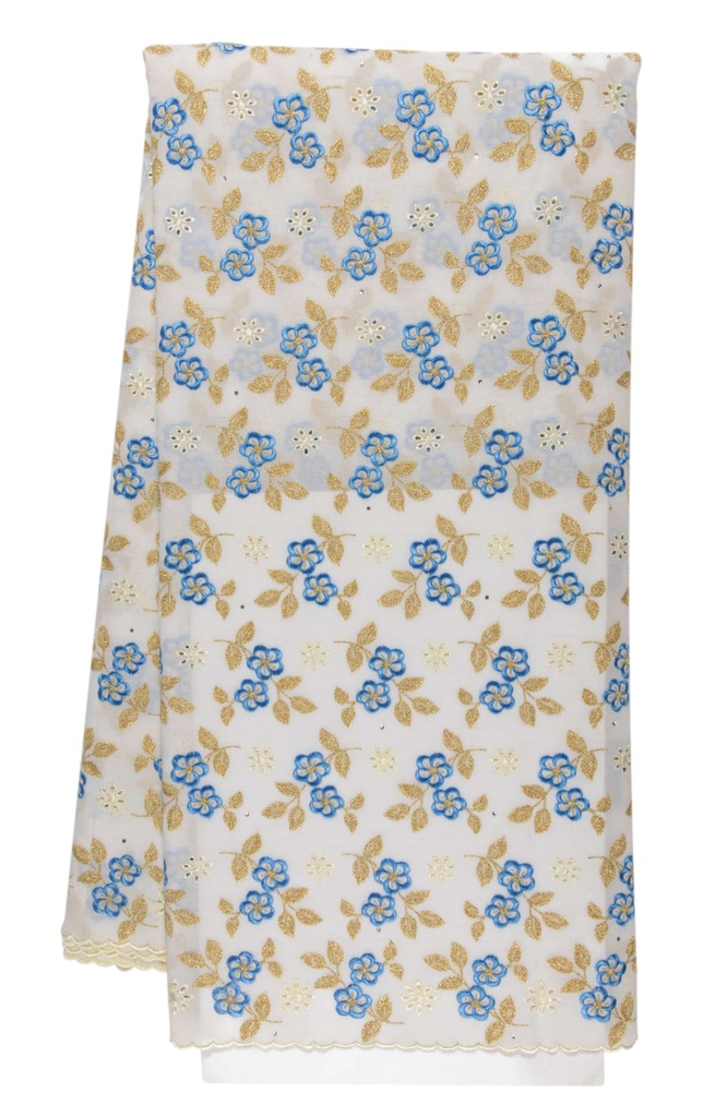 Embroidered allover with strass