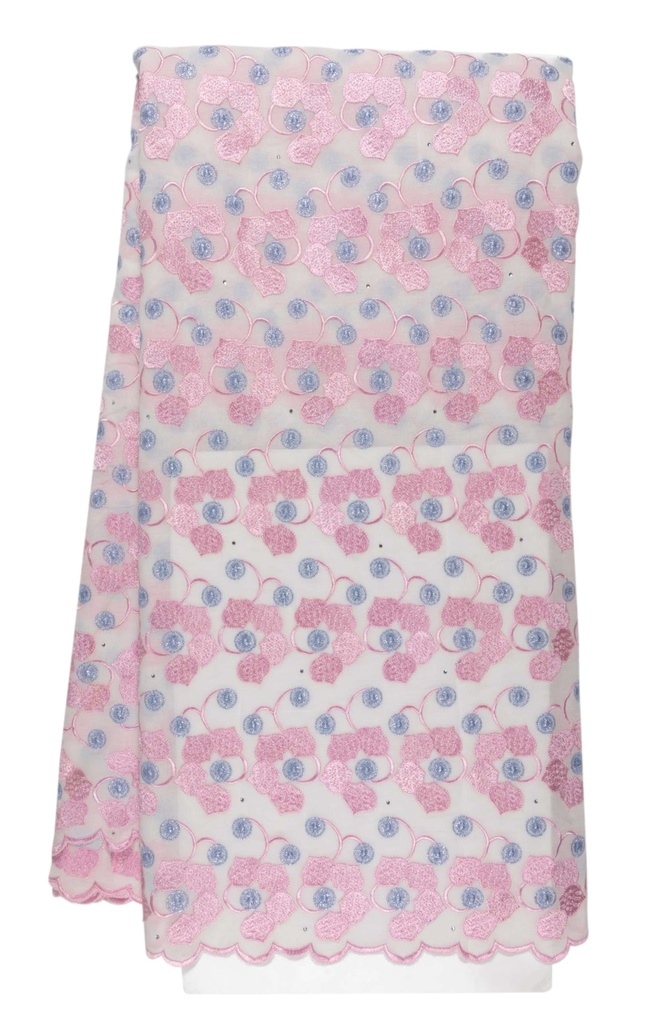 Embroidered allover with strass