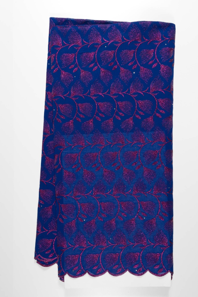 Embroidered allover with strass