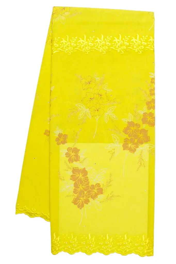 Embroidered allover with strass (with stones)