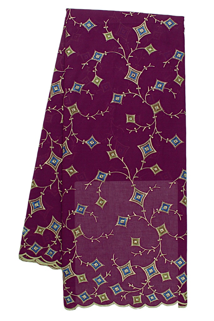 Embroidered allover with strass/615191S