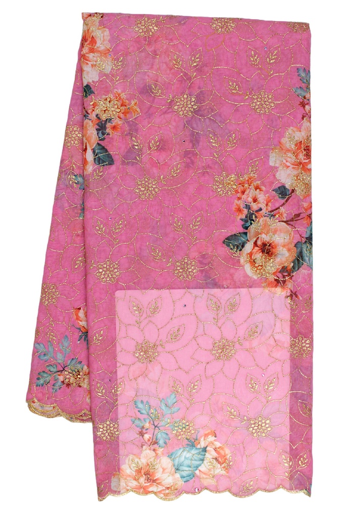 Cotton Voile/ SHT-70566 (with stones)