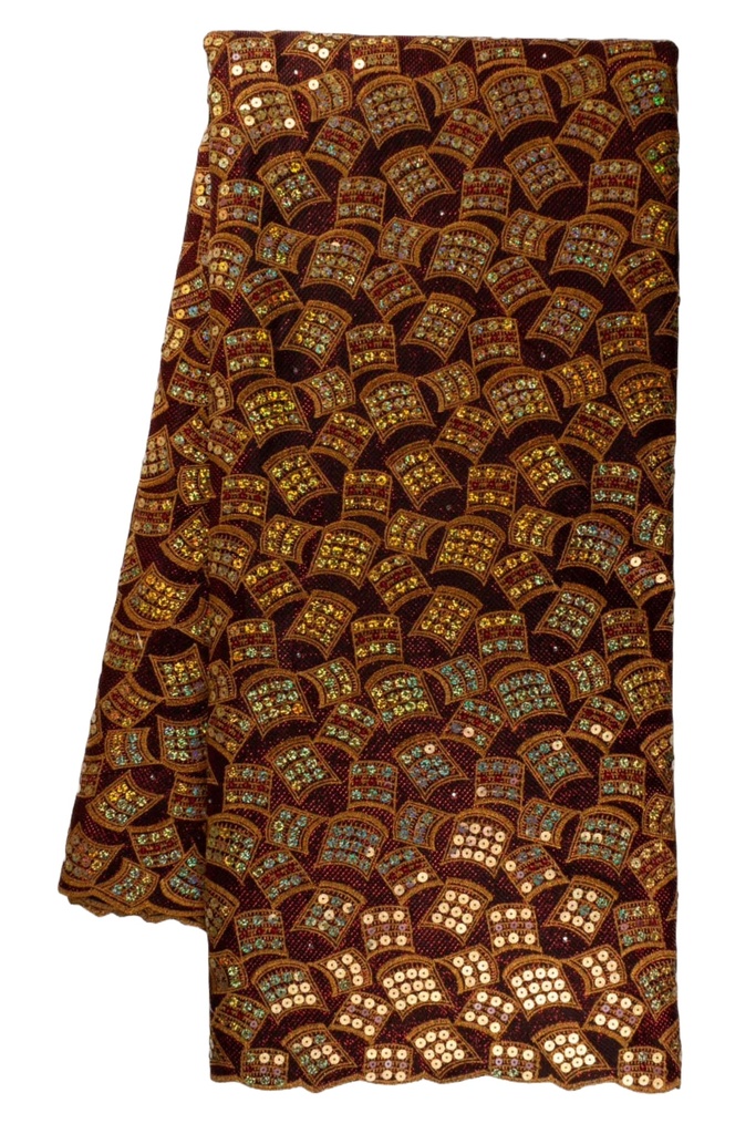 Embroidered Allover With Sequin & Strass (with stones)