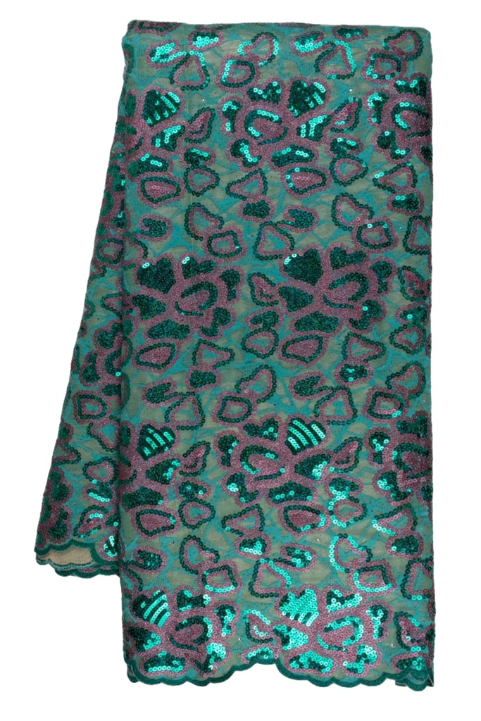 Embroidered Allover With Sequin & Strass (with stones)