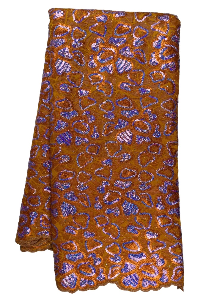 Embroidered Allover With Sequin & Strass (with stones)