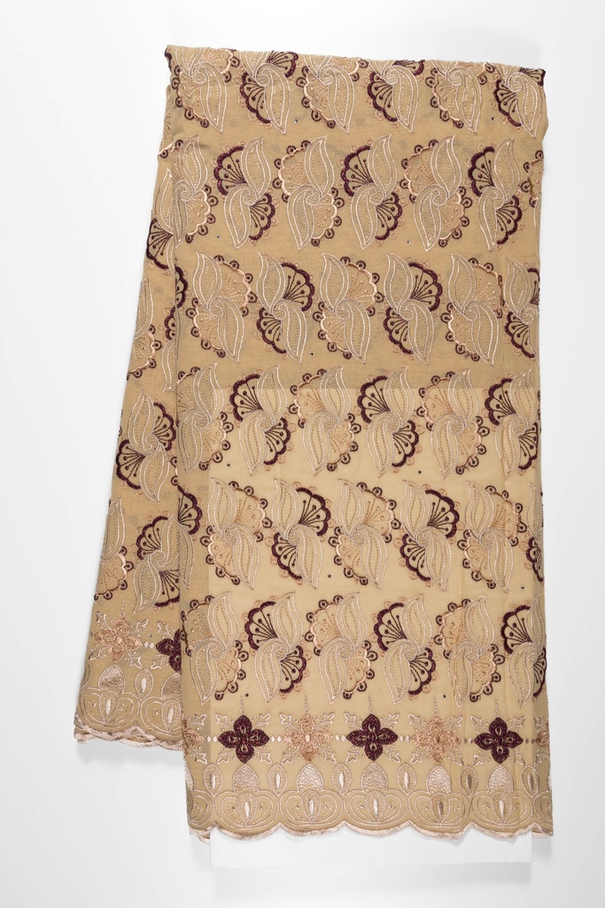 Embroidered allover with strass