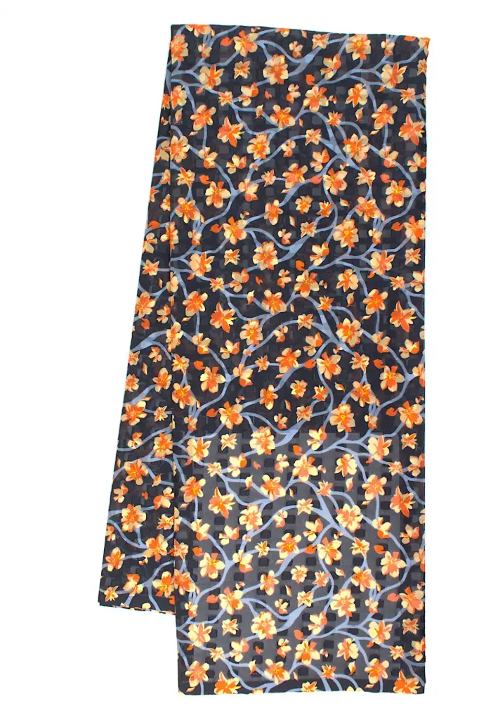 Printed Clip Voile