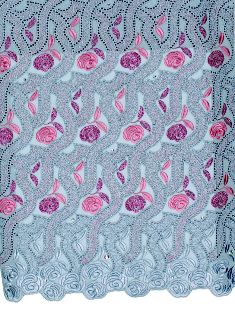 Voile lace (with stones)