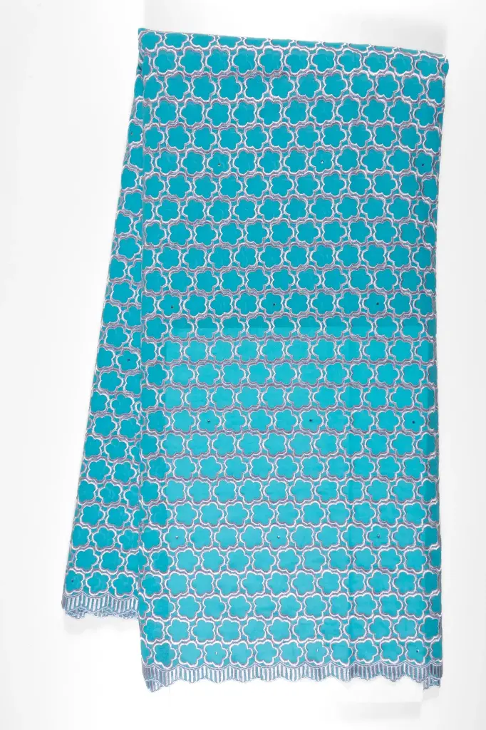 Embroidered allover with strass