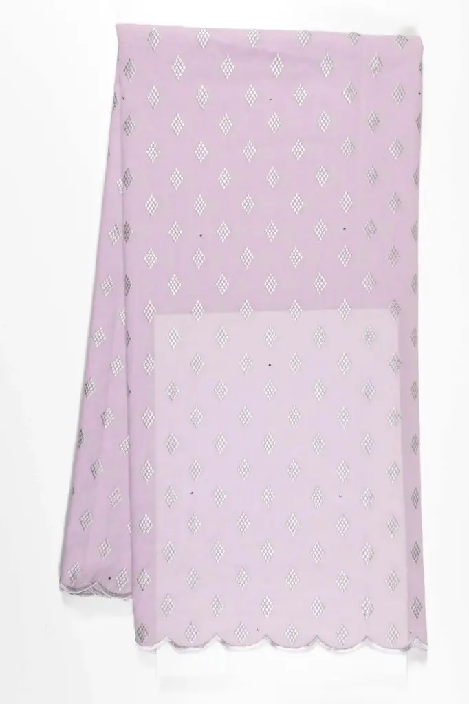 Embroidered allover with strass