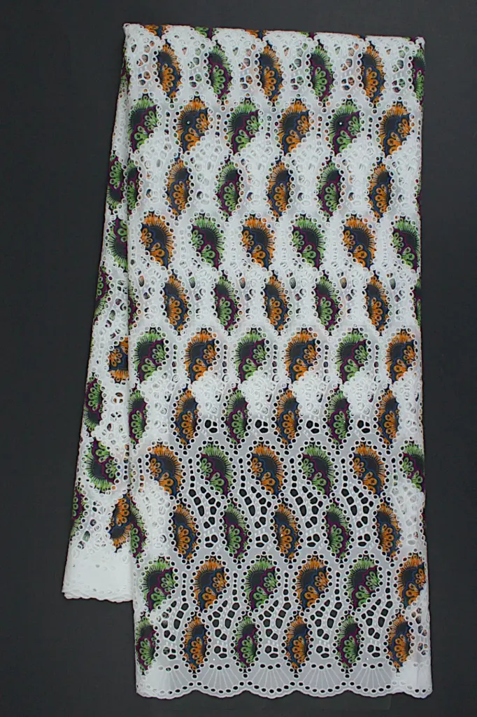 Embroidered allover with strass