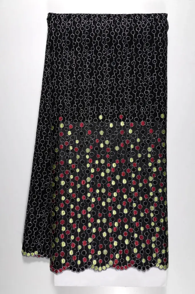 Embroidered Border with Strass