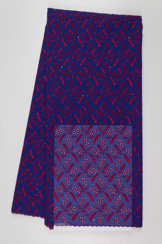 Embroidered allover with strass