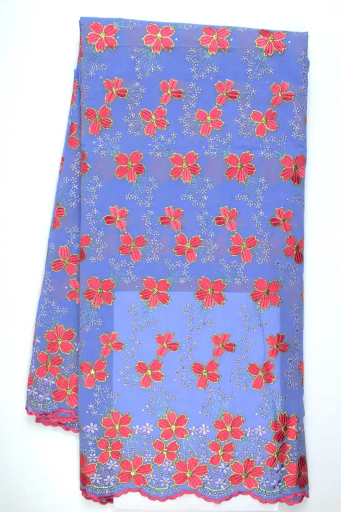 Embroidered allover with strass
