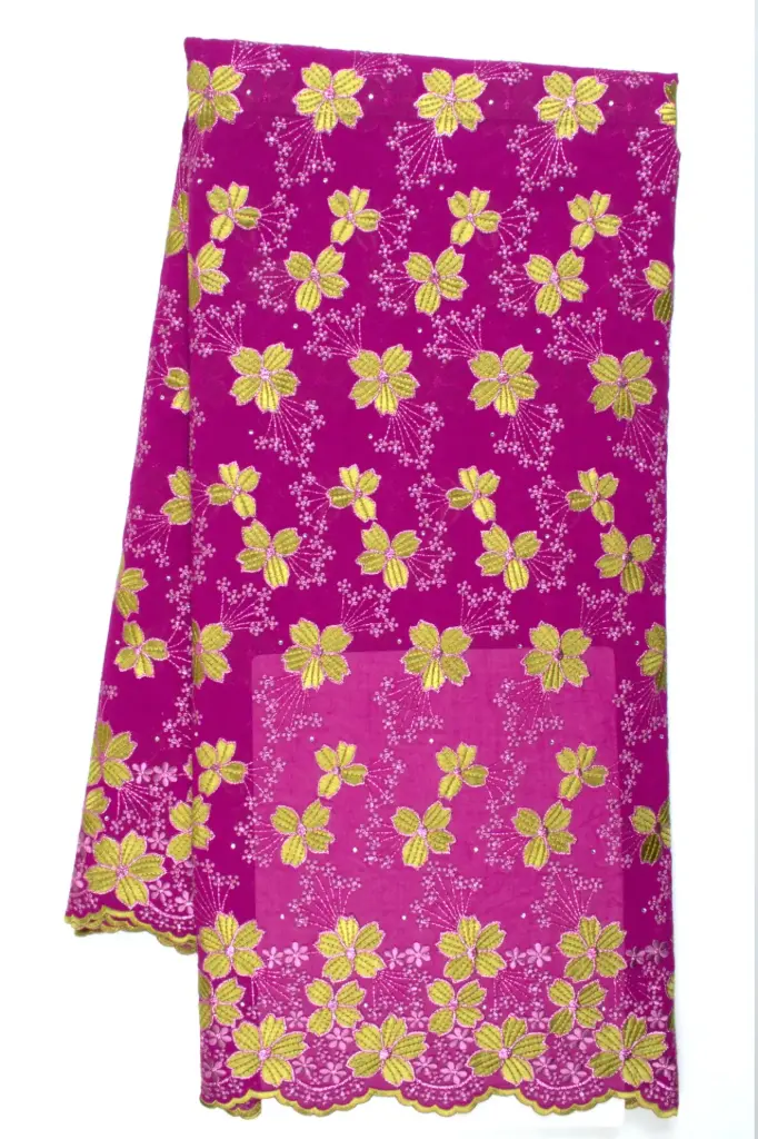 Embroidered allover with strass