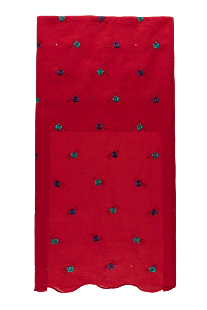 Embroidered allover with strass/ 610053 (with stones)