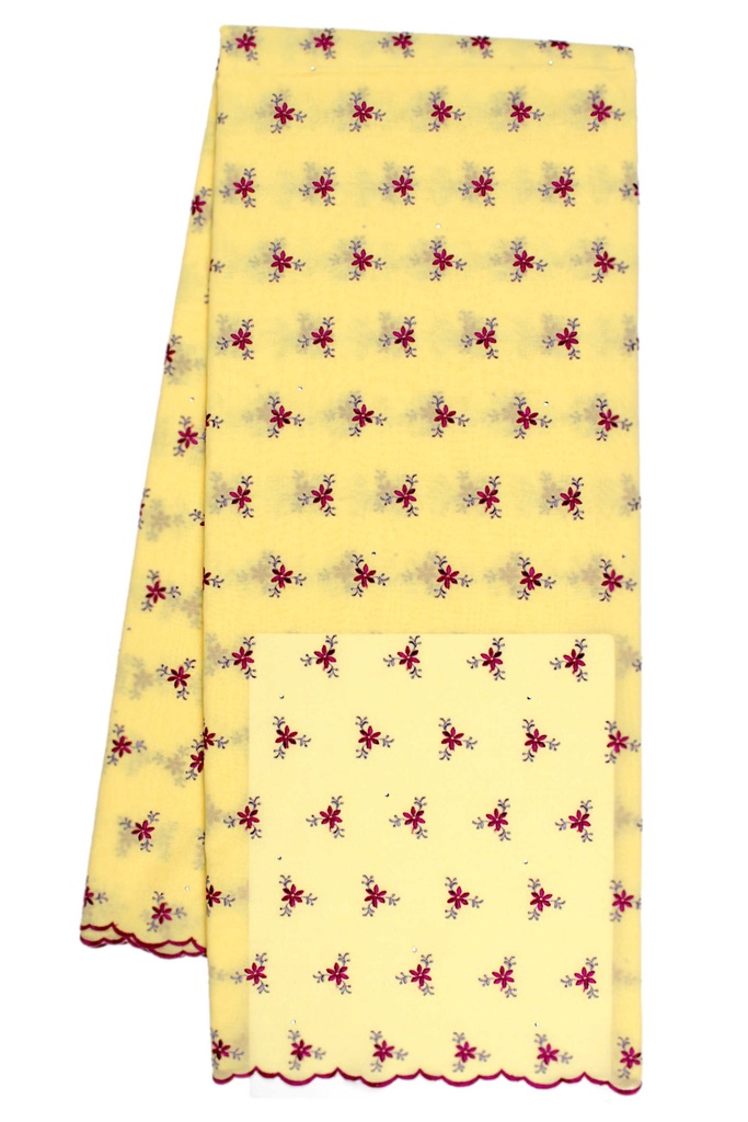 Embroidered allover with strass