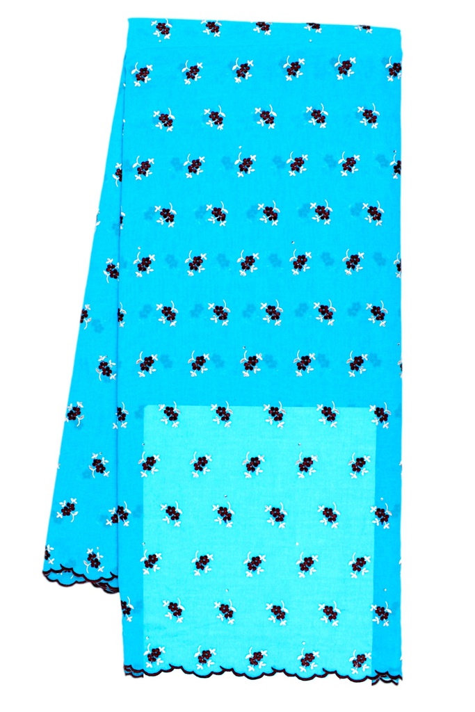 Embroidered allover with strass