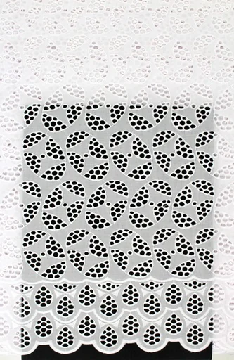 [ST10731-SHT-8563-A-White-101-Shadow] Dry lace