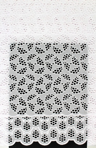 [ST10731-SHT-8563-A-White-101-Shadow] Dry lace