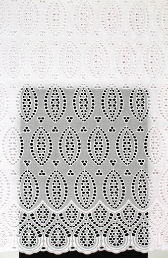 [ST10731-SHT-8567-A-White-101-Shadow] Dry lace