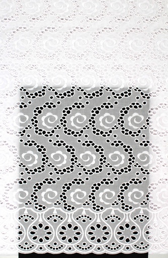 [ST10731-SHT-8569-A-White-101-Shadow] Dry lace