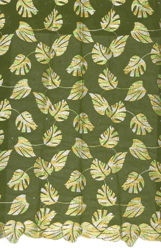 Embroidered allover with strass