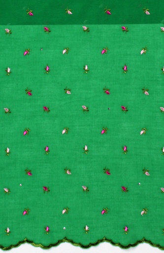 Embroidered allover with strass
