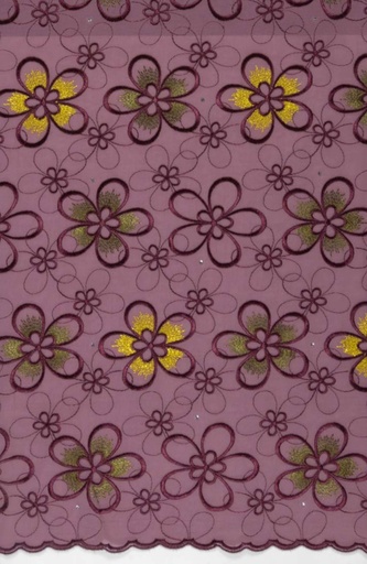 Embroidered allover with strass