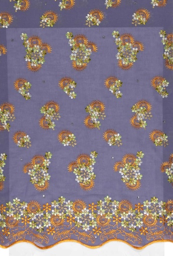 Embroidered allover with strass