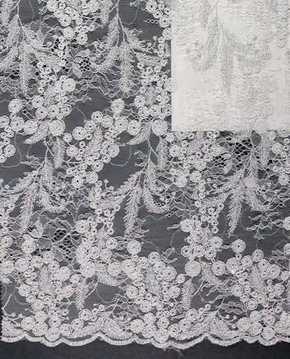 Embroidered allover with sequins