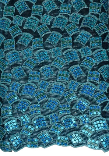 Embroidered Allover With Sequin & Strass (with stones)