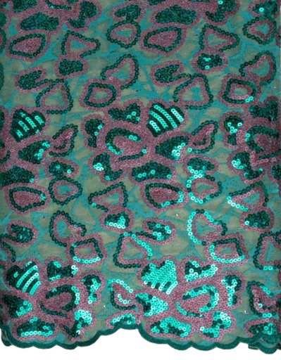 Embroidered Allover With Sequin & Strass (with stones)