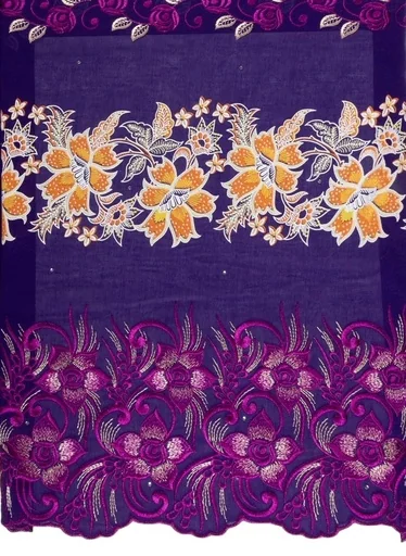 Embroidered allover with strass
