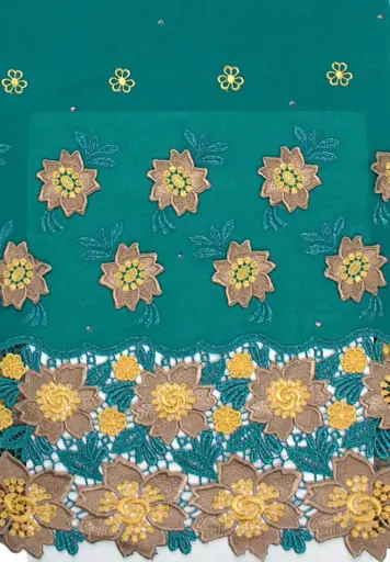 [ST11143-70782-Dark orange-104-Shadow] Laffaya with Applique 