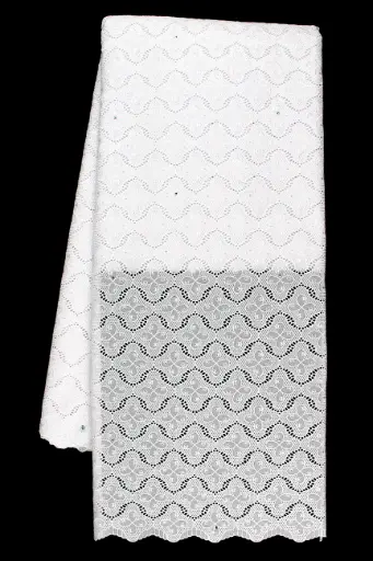 [ST10871-70604 AS-White-101-Shadow] Voile lace (with stones)