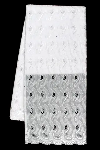 [ST10869-70422 AS-White-101-Shadow] Voile lace (with stones)