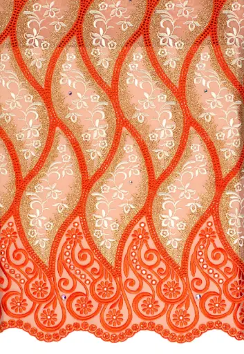 Voile lace  (with stones)