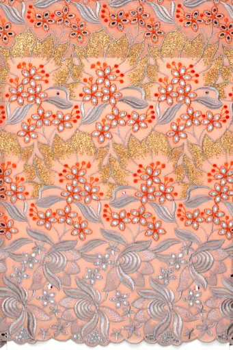 Voile lace  (with stones)