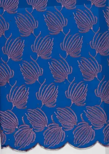 Embroidered allover with strass